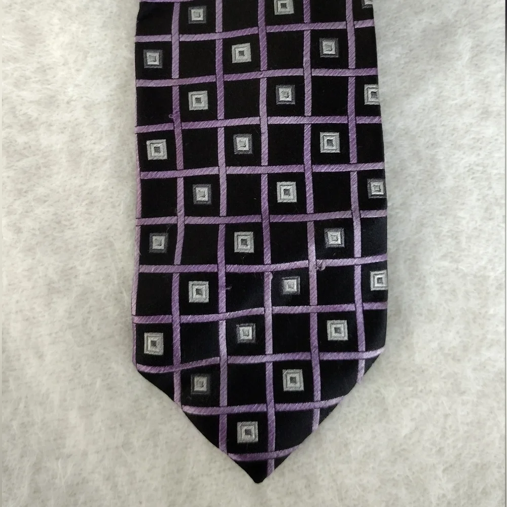 Silk Pierre Cardin Tie with Geometric Design EUC